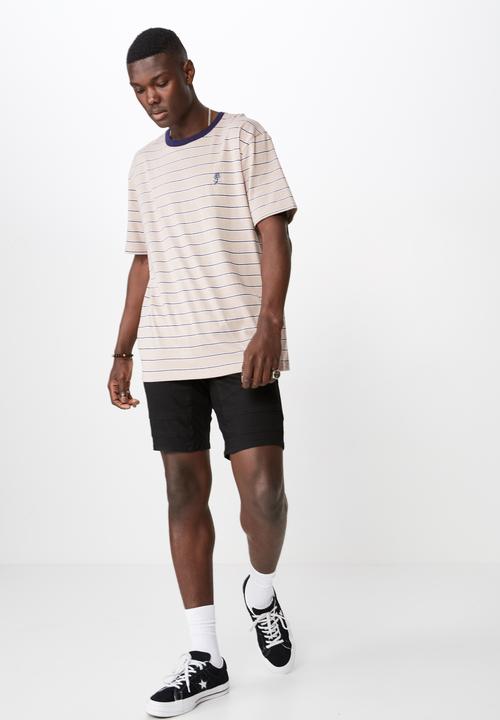 Factorie - Classic embroided stripe tee - multi