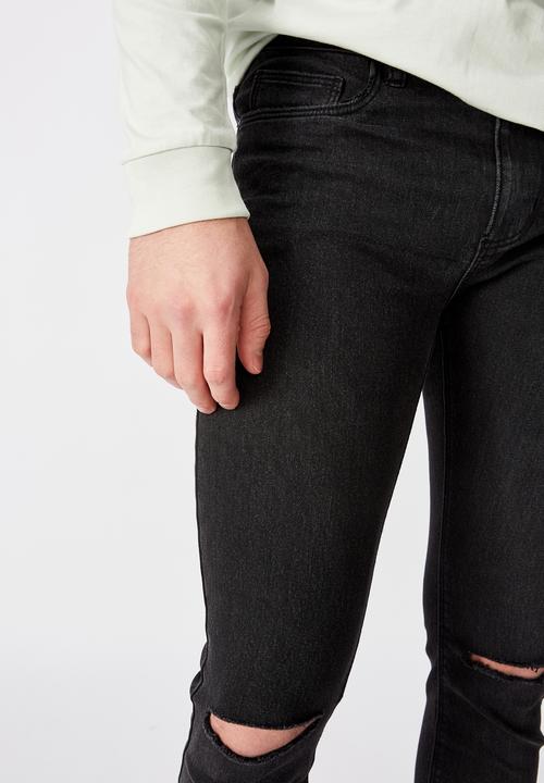 Factorie - Spray on jeans - black