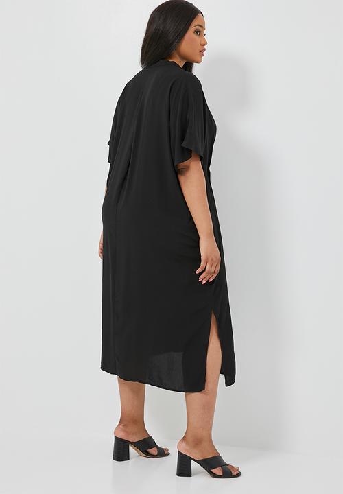 Superbalist - Waist detail kaftan dress - black