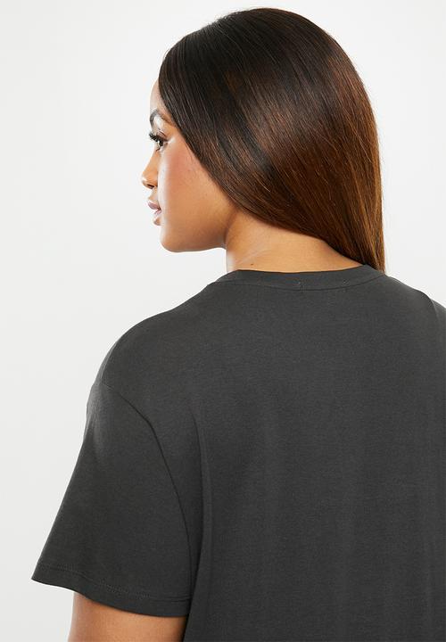 Cotton On - Curve graphic tee inhale exhale - black