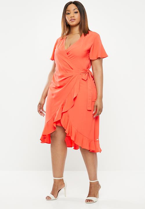 plus size ruffle dress