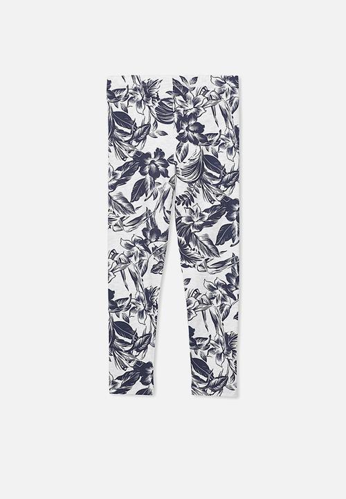 Cotton On - Huggie tights - grey & navy 