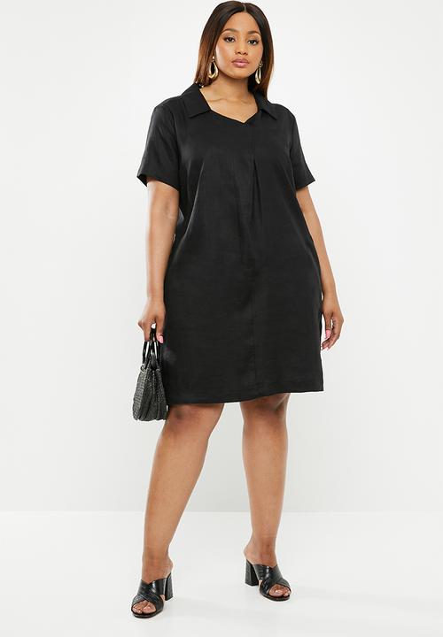 AMANDA LAIRD CHERRY - Plus size Thando tunic - black