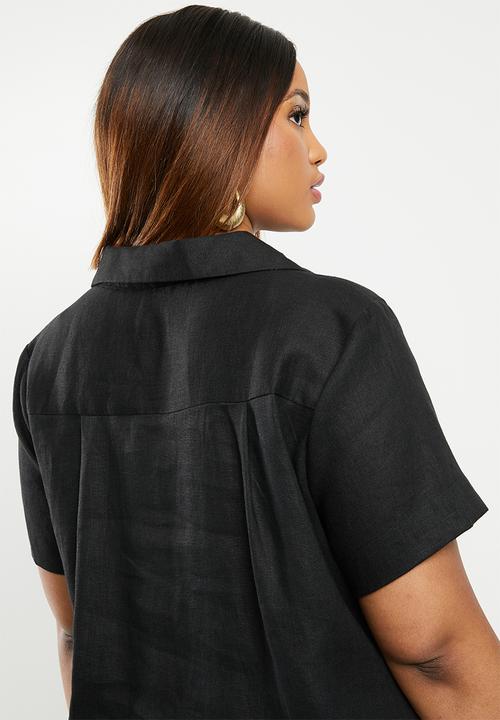 AMANDA LAIRD CHERRY - Plus size Thando tunic - black