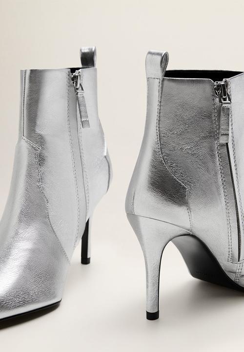 MANGO - Marion ankle boot - silver