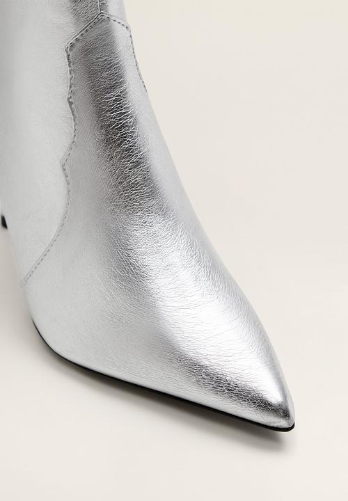MANGO - Marion ankle boot - silver