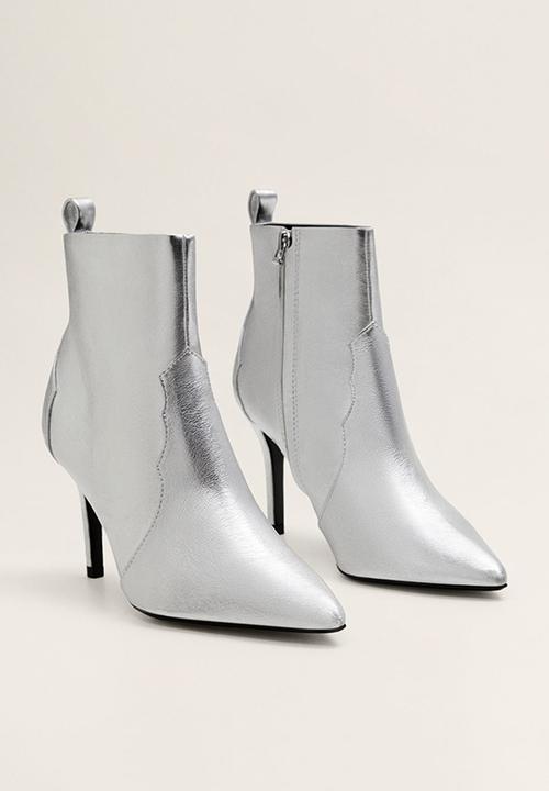 MANGO - Marion ankle boot - silver