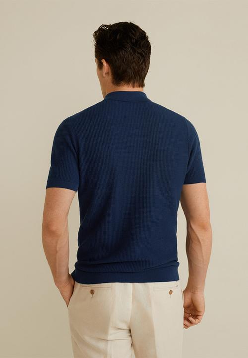 MANGO - Cas polo - navy