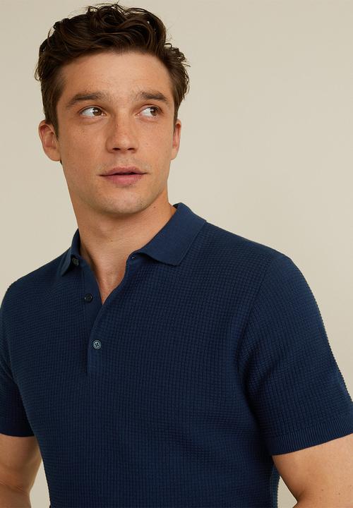 MANGO - Cas polo - navy