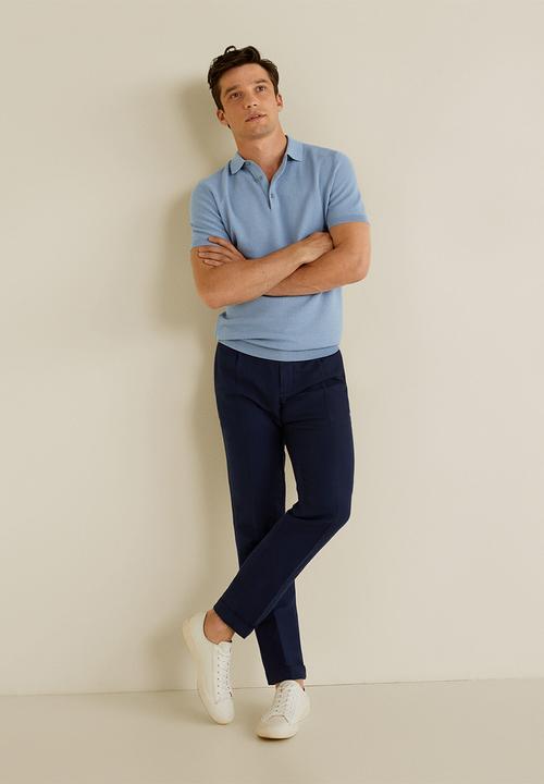 MANGO - Cas polo - blue