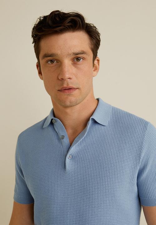 MANGO - Cas polo - blue
