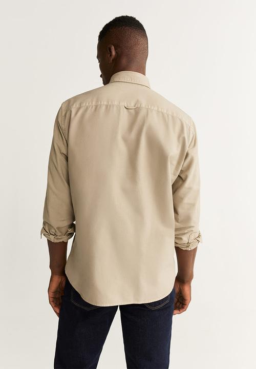MANGO - Oxdye shirt - neutral