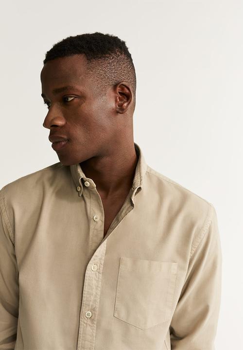 MANGO - Oxdye shirt - neutral