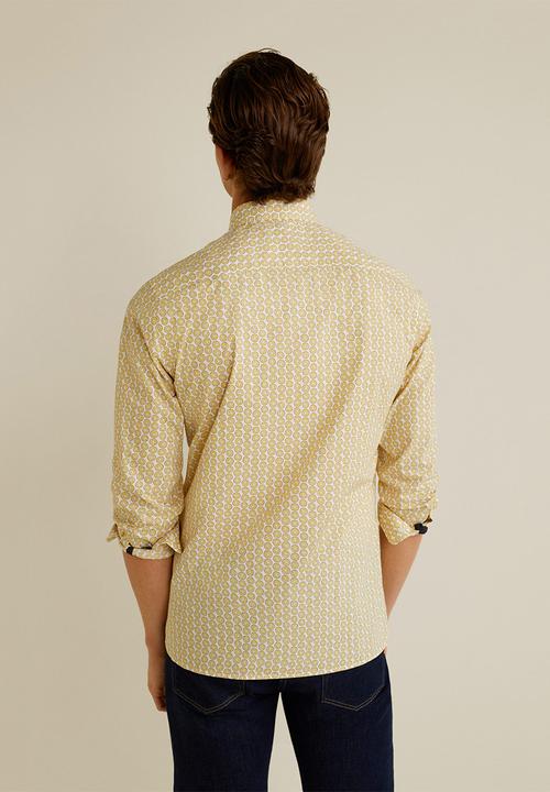 MANGO - Java shirt - yellow