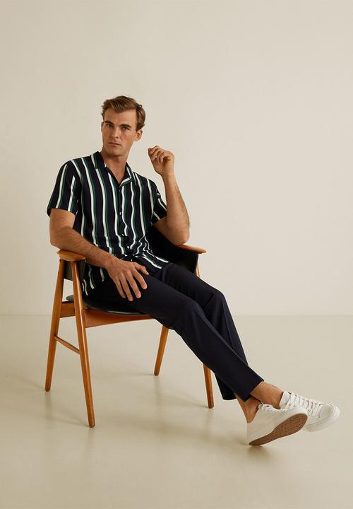 MANGO - Gacel shirt - navy
