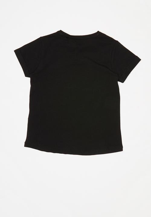 GUESS - Short sleeve guess tri tee - black