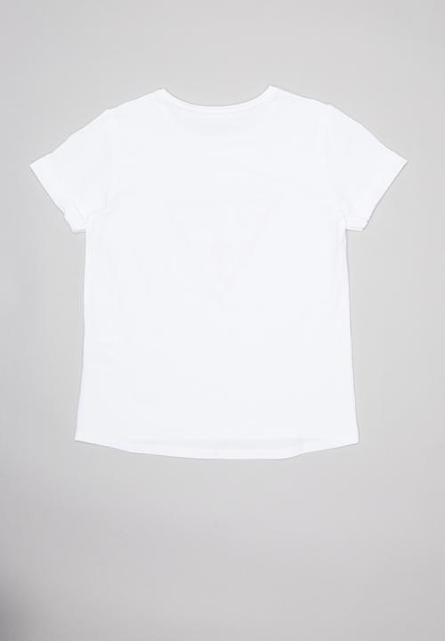 GUESS - Teens short sleeve guess tri tee - white
