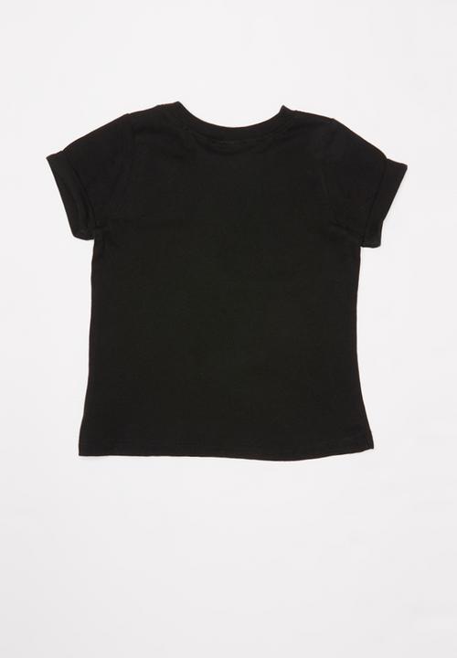 Pop Candy - Boys black panther tee - black