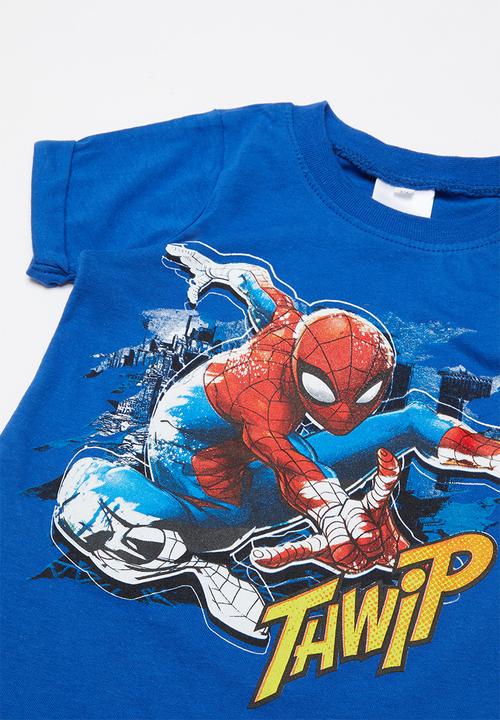 Pop Candy - Boys spiderman tee - blue
