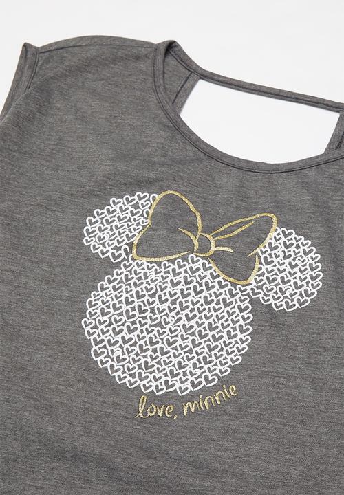Rebel Republic - Teens Minnie Mouse tee - grey