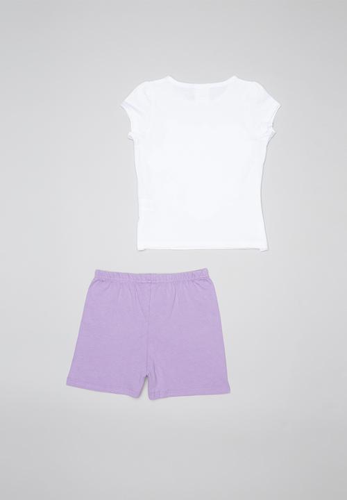 Pop Candy - Girls minnie mouse set - white & purple