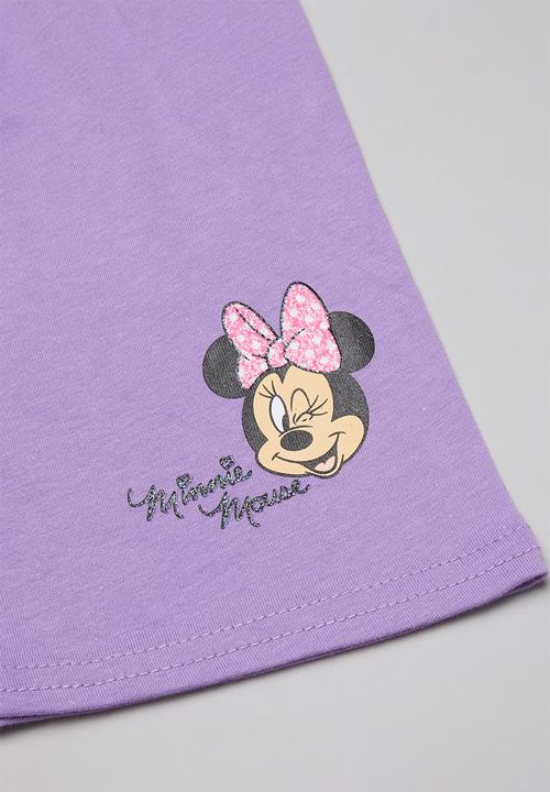 Pop Candy - Girls minnie mouse set - white & purple