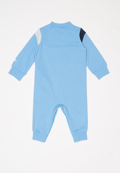 Nike - Nike baby colour block coverall - blue