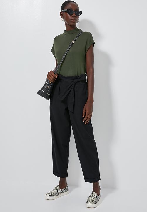 Superbalist - High neck soft feel tee - khaki