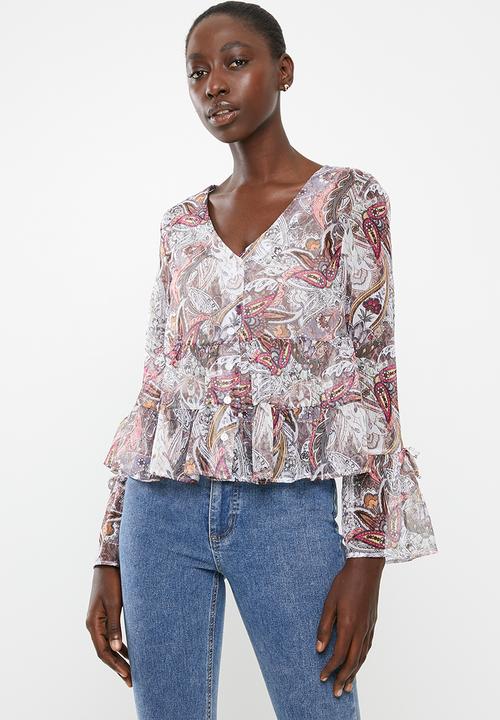 Superbalist - Sheer gypsy blouse - multi 