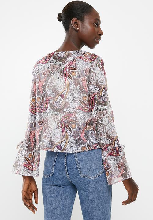 Superbalist - Sheer gypsy blouse - multi 