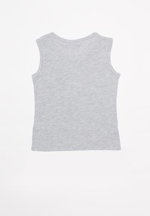 Pop Candy - Girls tie front Minnie Mouse tee - grey