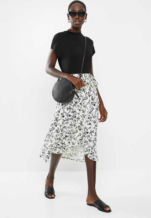 New Look - Louisa wrap midi skirt - cream