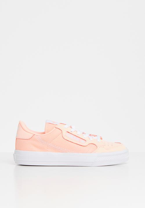 adidas Originals - Continental vulc c - clear orange & ftwr white