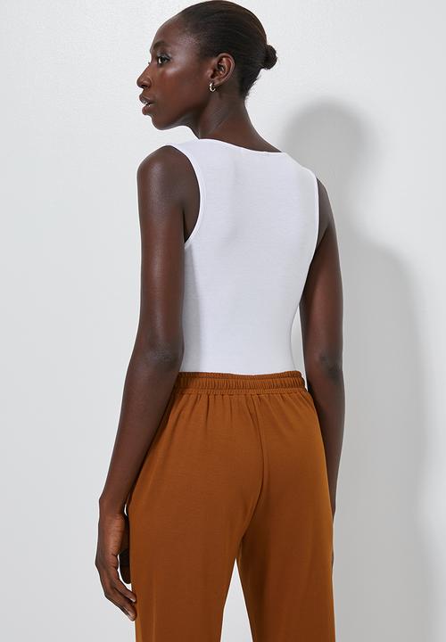 Superbalist - 2 Pack vest bodysuit - black & white