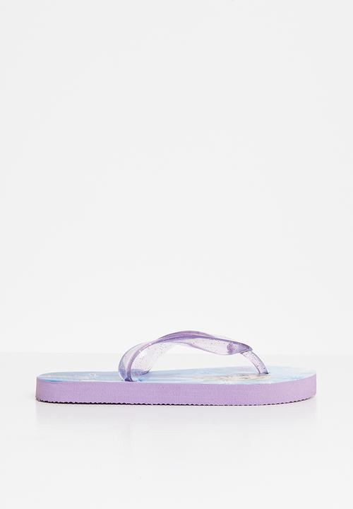 Rebel Republic - Frozen flip flop - purple & blue