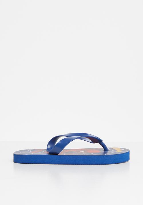 Pop Candy - Spiderman flip flop - blue & red