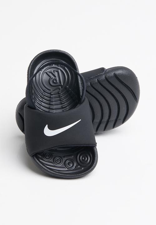 nike kawa slide all black