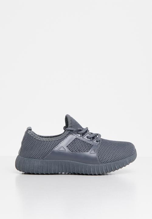 Pop Candy - Knit tie sneaker - grey