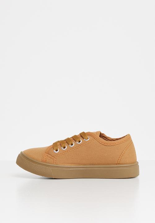 Pop Candy - Lace up sneaker - tan
