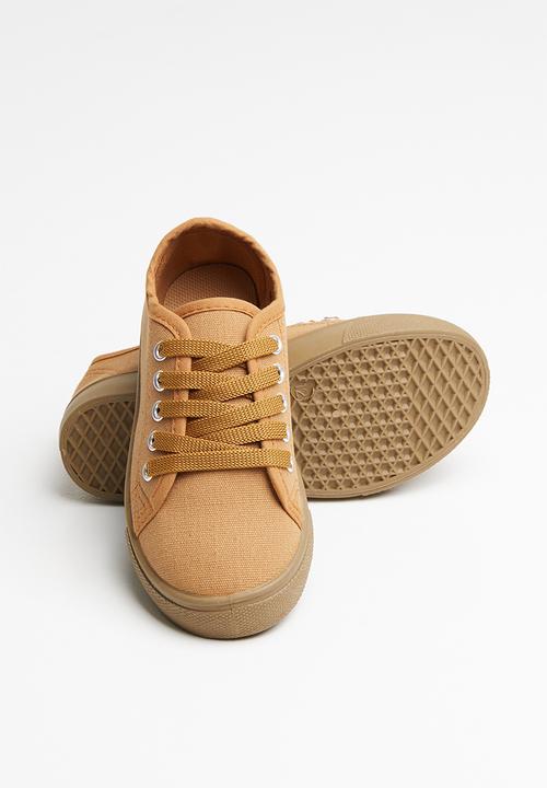 Pop Candy - Lace up sneaker - tan