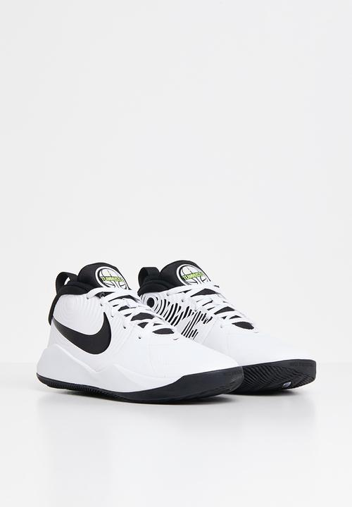 Nike - Team hustle d 9 (gs) - white/black