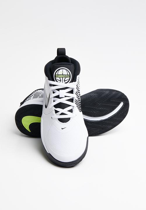 Nike - Team hustle d 9 (gs) - white/black