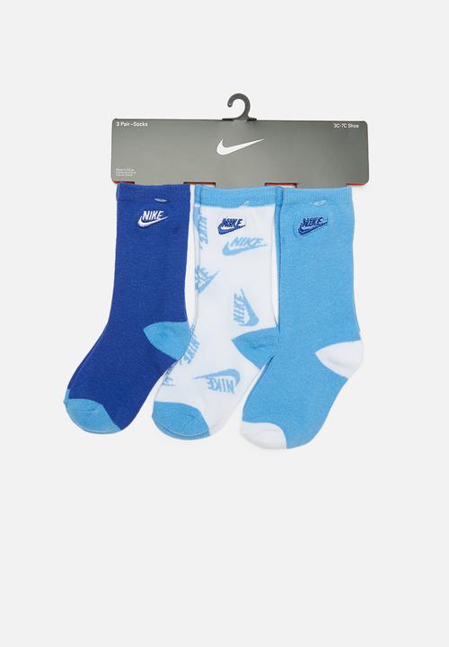 Nike - 3 pack nhn futura toss crew ns - blue