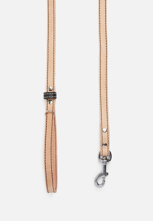 Benji & Moon - Leather lead - natural/black