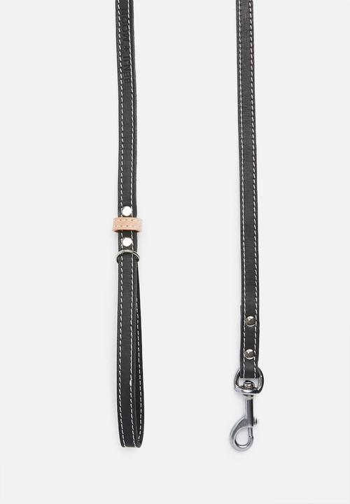 Benji & Moon - Leather lead - black/natural