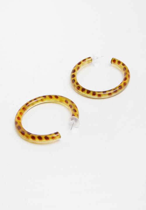 Superbalist - Resin hoops - brown