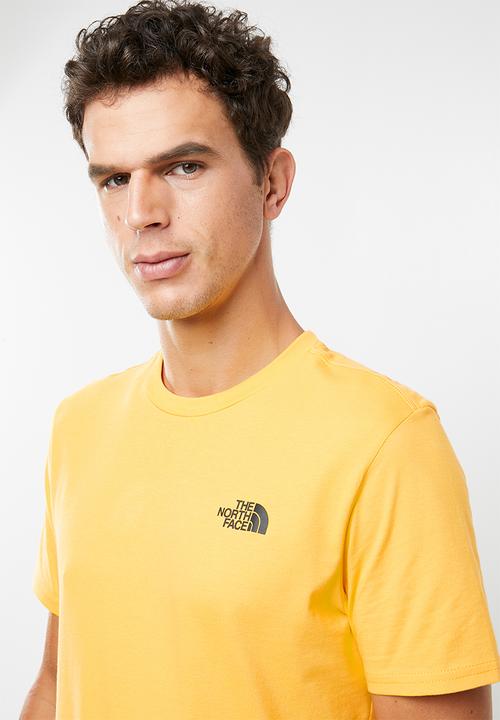 The North Face - Redbox logo short sleeve tee - yellow & black
