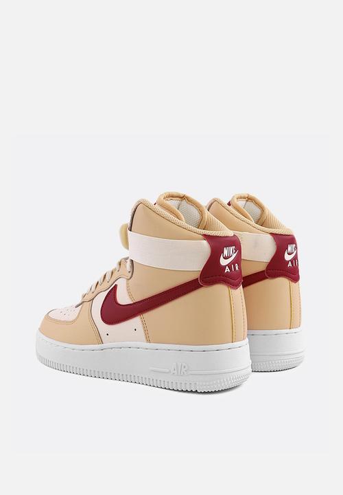 Nike - Air Force 1 High - white onyx / noble red-pale ivory-white