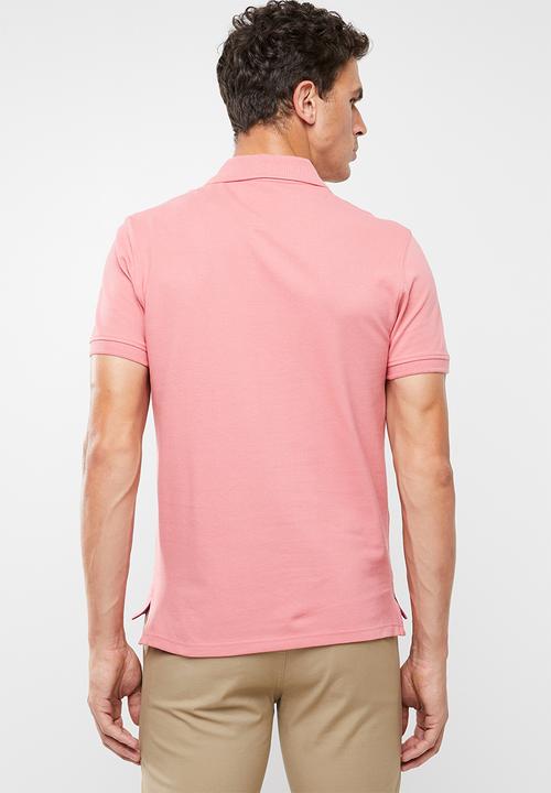 POLO - Carter custom fit short sleeve pique golfer - pink