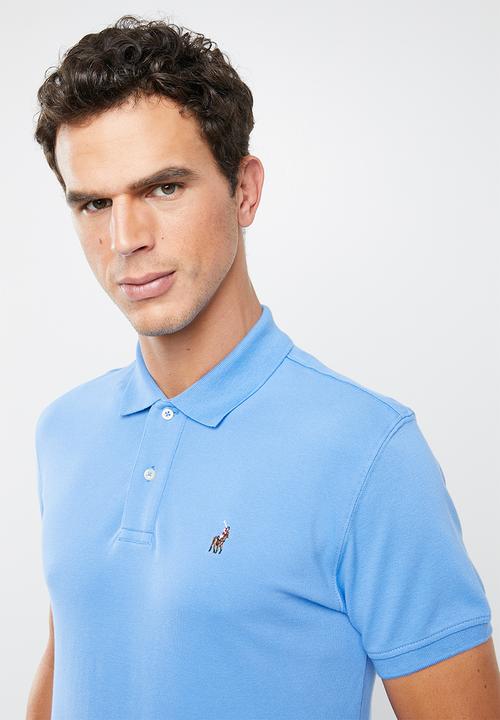 POLO - Polo riveria custom fit short sleeve golfer - blue